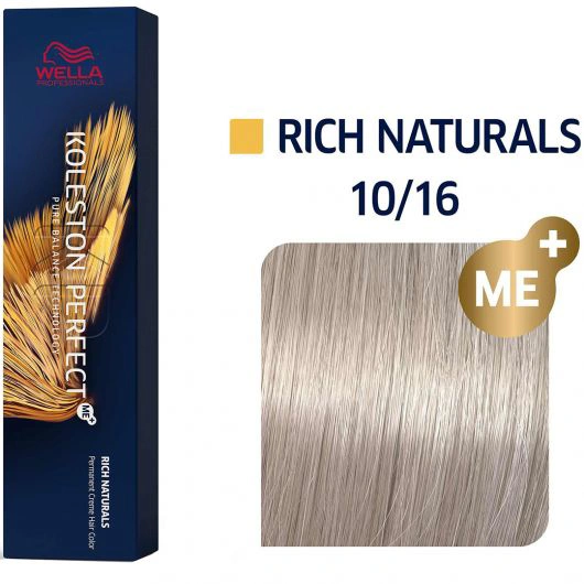 Wella Koleston Perfect Me+ Hajfesték - 10/16 - 60ml - Legvilágosabb Lilás Hamvas Szőke képe 1